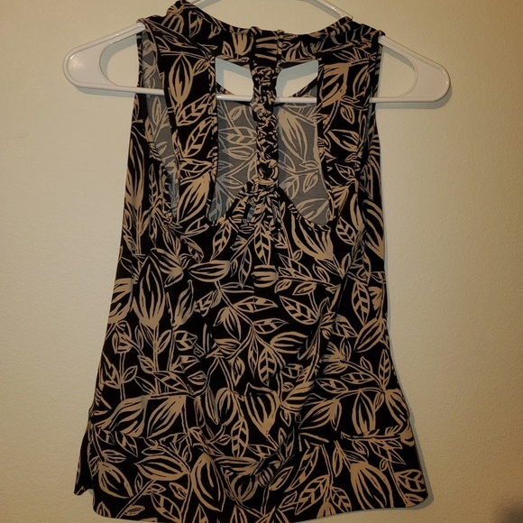 Very Pretty Tan & Black Tank, Dress up or w/ Jeans - Picture 5 of 5